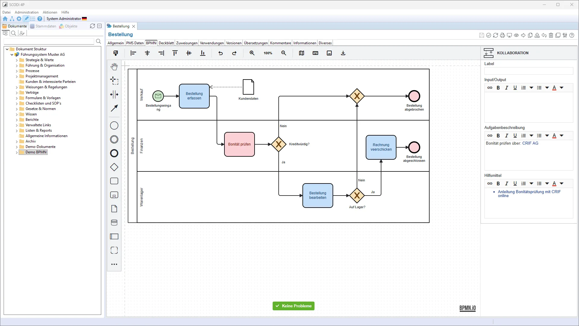 QM Software SCODi 4P - BPMN Editor