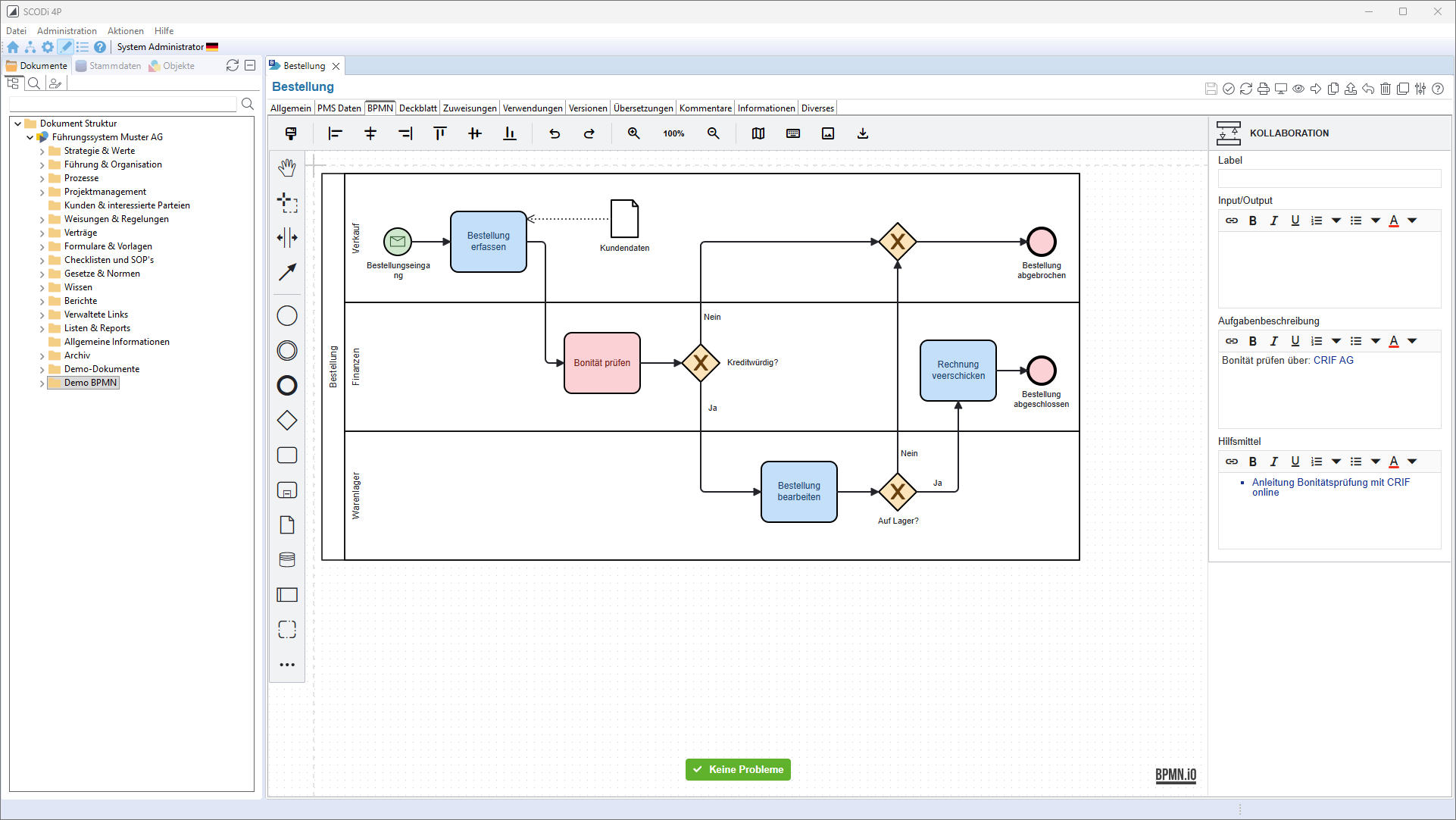 QM Software SCODi 4P - BPMN Editor